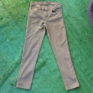 Faherty stretch terry jeans in olive